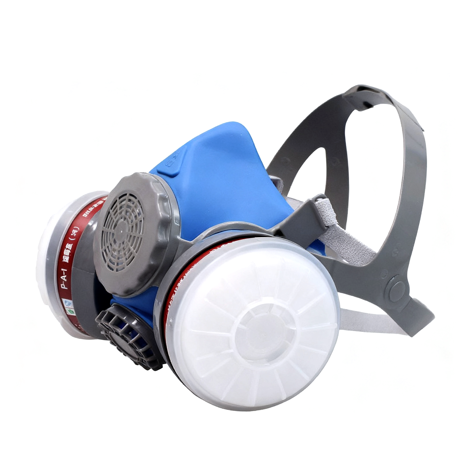 Silicone Rubber Dual-Chamber Gas Mask with Spray-On Coating for Benzene and Formaldehyde Pesticide Protection