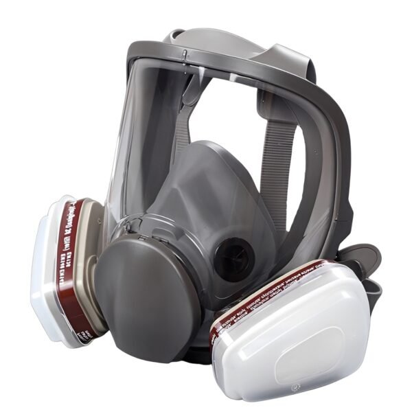 Protective Mask for Spray Painting, Chemicals, Pesticides and Firefighting Full-Face Respirator with Activated Carbon for Dust and Toxic Gas Protection