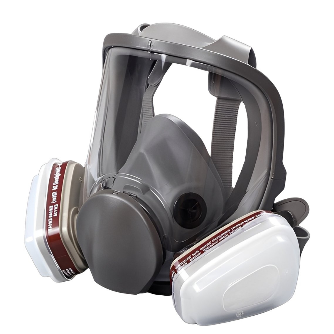 Protective Mask for Spray Painting, Chemicals, Pesticides and Firefighting Full-Face Respirator with Activated Carbon for Dust and Toxic Gas Protection