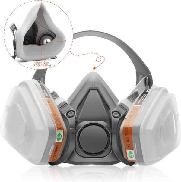 Gas mask Dust spray Anti-fog Industrial dust mask Smoke protection face shield