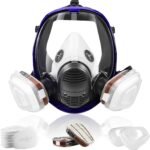 Full-face respirator for spray painting in chemical plants Dust-proof full-face respirator Protective gas mask