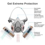 Gas mask Dust spray Anti-fog Industrial dust mask Smoke protection face shield