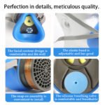 Anti-dust respirator for spray painting Chemical gas protection with activated carbon Anti-formaldehyde paint mask
