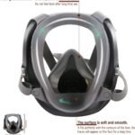 Protective Mask for Spray Painting, Chemicals, Pesticides and Firefighting Full-Face Respirator with Activated Carbon for Dust and Toxic Gas Protection