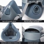 Gas mask for formaldehyde protection Anti-formaldehyde spray dust mask Dust-proof protective face shield for renovation grinding