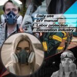 Gas mask for formaldehyde protection Anti-formaldehyde spray dust mask Dust-proof protective face shield for renovation grinding