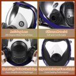 Full-face respirator for spray painting in chemical plants Dust-proof full-face respirator Protective gas mask
