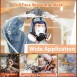 Full-face respirator for spray painting in chemical plants Dust-proof full-face respirator Protective gas mask
